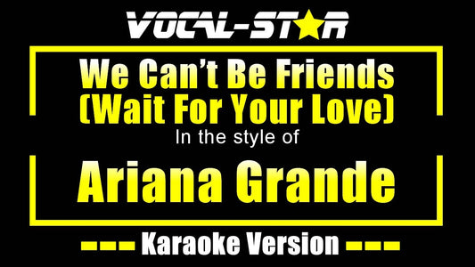 We Can't Be Friends (Wait For Your Love)