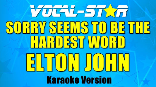 Sorry Seems To Be The Hardest Word