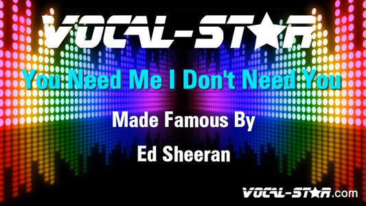 You Need Me I Don't Need You