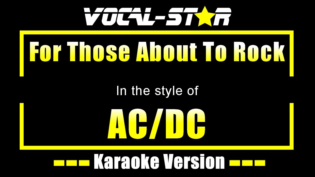 For Those About To Rock